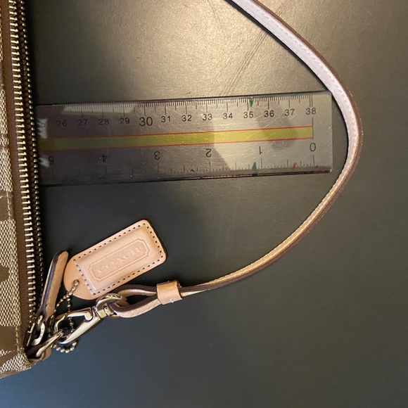 Coach Signature Fabric and Leather Hand Bag - Picture 4 of 7